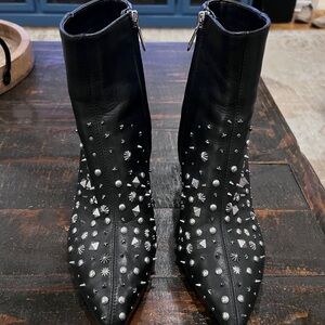 Sam Edelman Hal studded leather ankle booties.